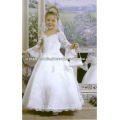 Best selling long sleeve lace beaded appliqued ball gown pageant custom-made flower girl dresses CWFaf3915